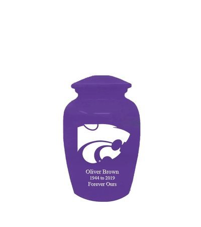 Kansas State University Wildcats Purple Keepsake Urn