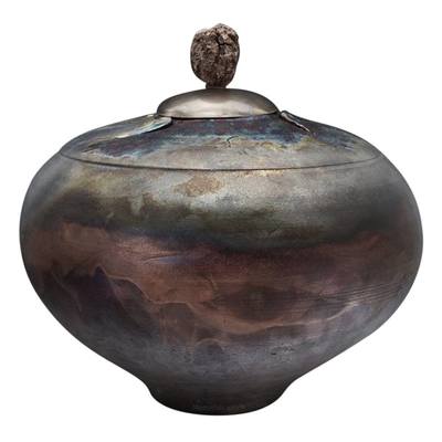 Kikiman Raku Cremation Urn For Two