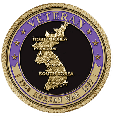 Korean War Veteran Medium Medallion