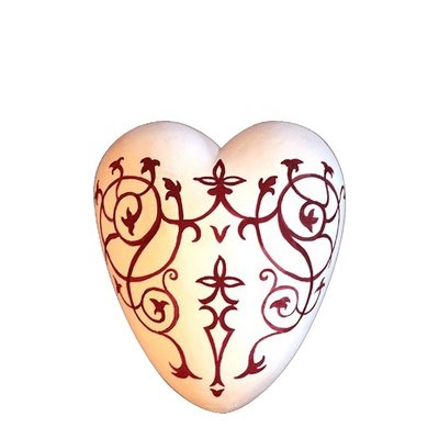 Lacework Ceramic Keepsake Heart Urn