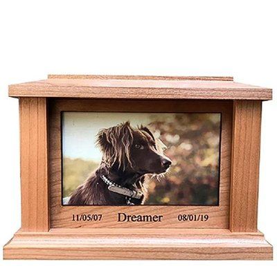 Large Cherry Lasting Love Picture Pet Urn