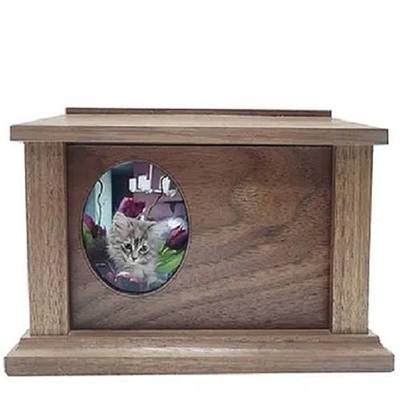 Large Walnut Picture Frame Pet Urn