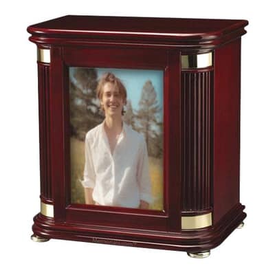 Laudation Photo Wood Cremation Urn