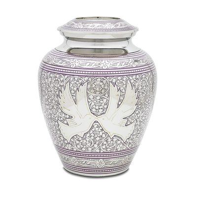 Lavender Doves Cremation Urn