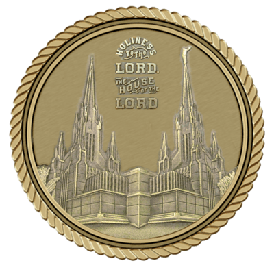 LDS San Diego Temple Medallion