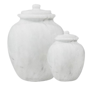 Legacy White Marble Cremation Urns