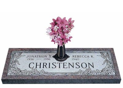 Life After Living Granite Headstone 40 x 14
