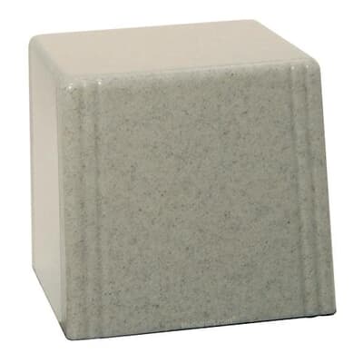 Light Gray Cultured Child Cremation Urn