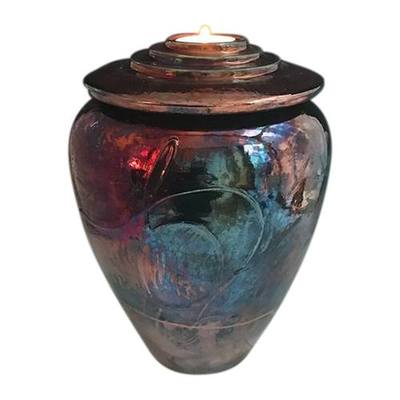Light The Way Raku Ceramic Urn
