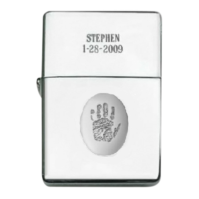 Zippo Print Sterling Silver Keepsake