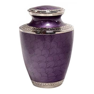 Lilac Metal Cremation Urn