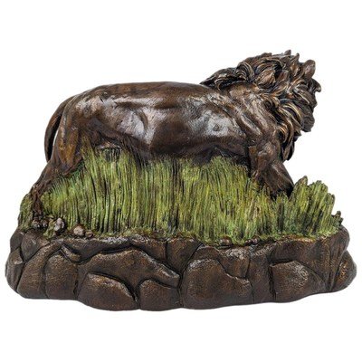 Lion Bronze Cremation Urn