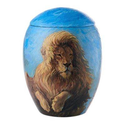 Lion King Wooden Urn