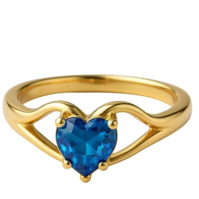 Love Dedication Heart Cremation Diamond Ring