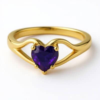 Love Eternal Heart Cremation Diamond Ring