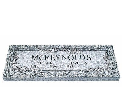 Love Grows Companion Granite Headstone 48 x 18