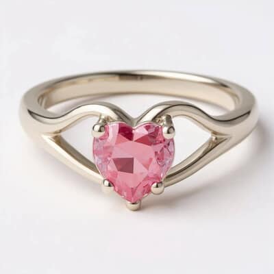 Love Heart Cremation Diamond Ring