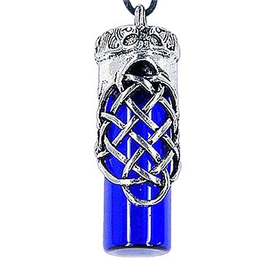 Love Blue Cremation Urn Necklace