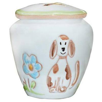 Loving Dog Large Ceramic Urn