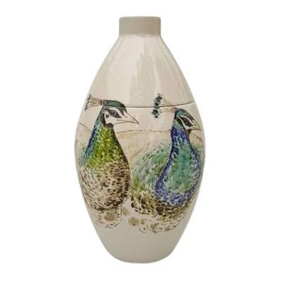 Loving Peacocks Cremation Urn