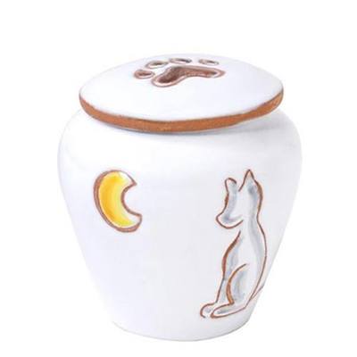 Luna Dog Medium Ceramic Urn