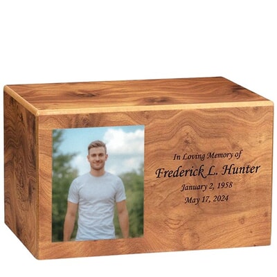 Luxurious Wood Cremation Urn