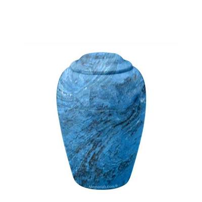 Luxury Blue Cultured Marble Keepsake Urn