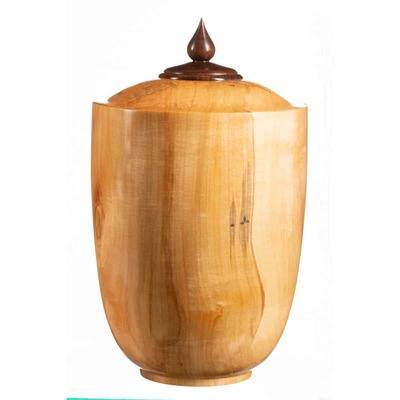 Major Walnut Wooden Urn