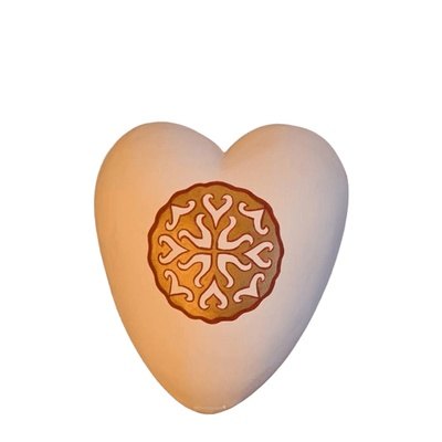 Mandala Ceramic Keepsake Heart Urn