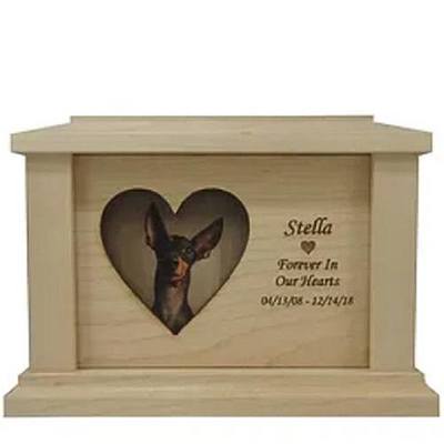 Maple Heart Picture Pet Urns