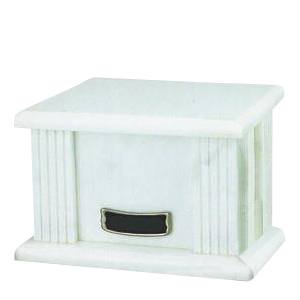 White Greek Marble Cremation Urn