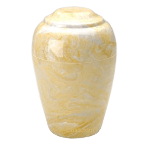 Grecian Gold Marble Cremation Urn II