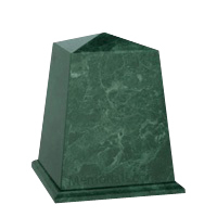 Obelisk Green Marble Urn