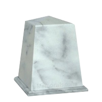 Obelisk White Marble Urn