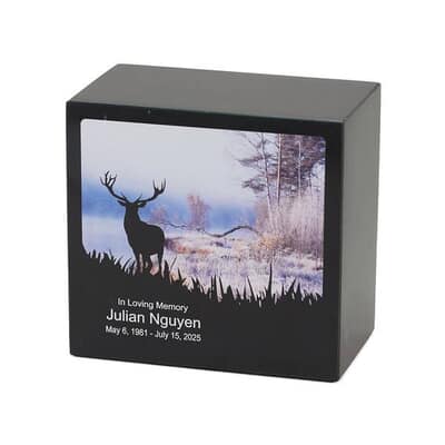 Marble Elk Cremation Urn