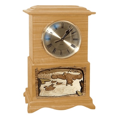 Marshland Clock Oak Cremation Urn