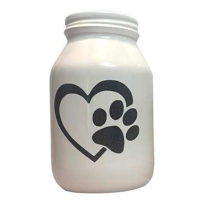 Mason Paw Print Urn