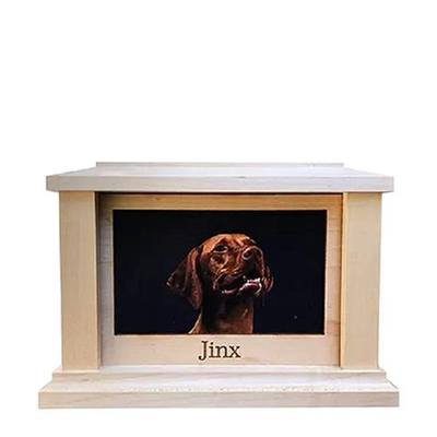 Medium Maple Lasting Love Picture Pet Urn