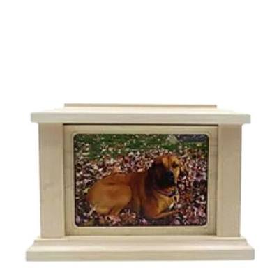 Medium Maple Rectangle Picture Pet Urn