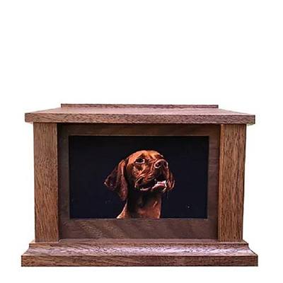 Medium Walnut Lasting Love Picture Pet Urn