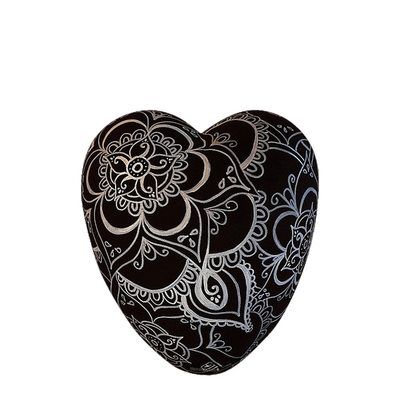 Mehendi Ceramic Keepsake Heart Urn
