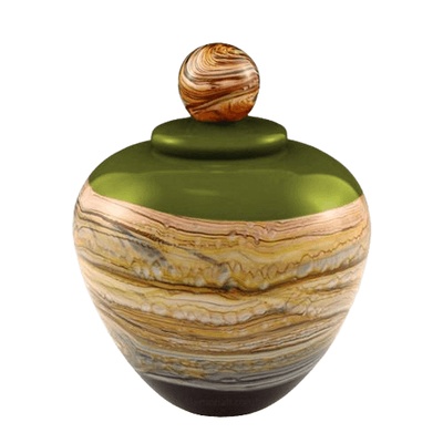 Memoriam Lime Medium Art Urn