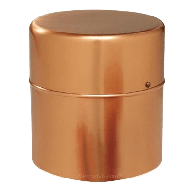 Copper Cylinder Cremation Urn