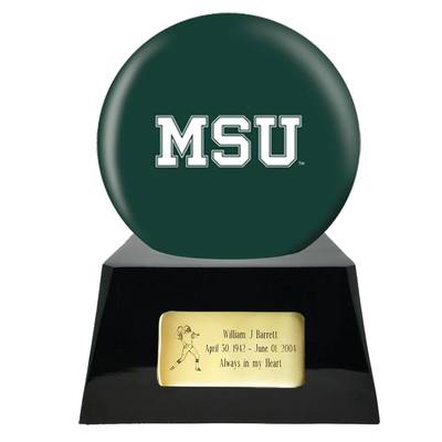 Michigan State Spartans Team Sphere Cremation Urn