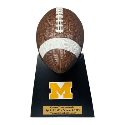 Michigan Wolverines Football Cremation Urn