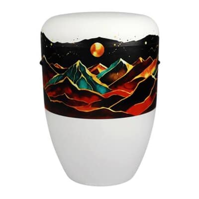 Midnight Mountain Biodegradable Cremation Urn