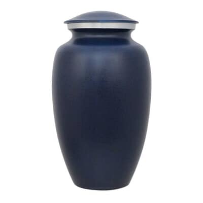 Midnight Rain Speckled Cremation Urn
