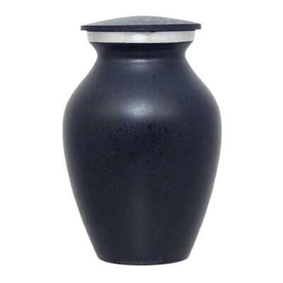 Midnight Rain Speckled Keepsake Urn