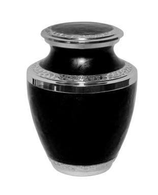 Midnight Silver Child Cremation Urn