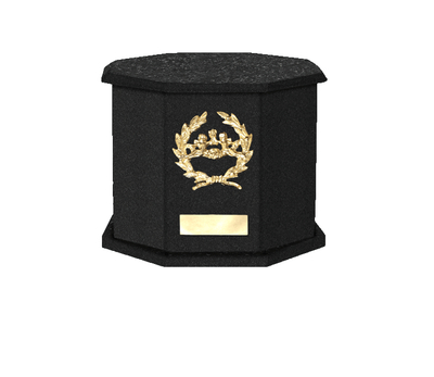 Mila Nero Cremation Urn